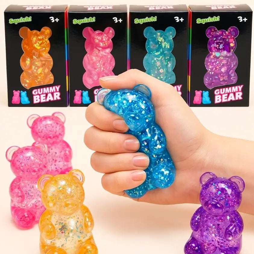 Squishy Glitter Bear Toy