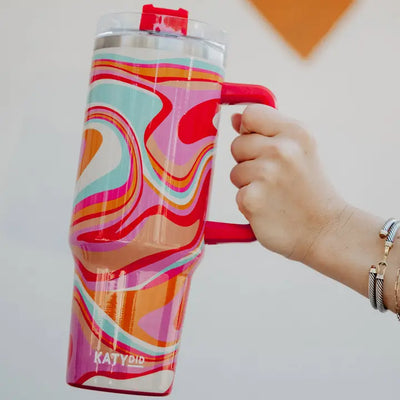Groovy Swirls Insulated Tumbler