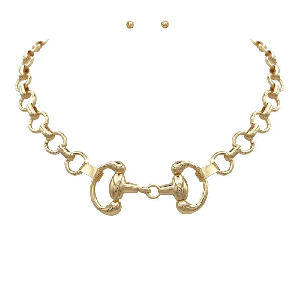 Classic Horsebit Link Necklace