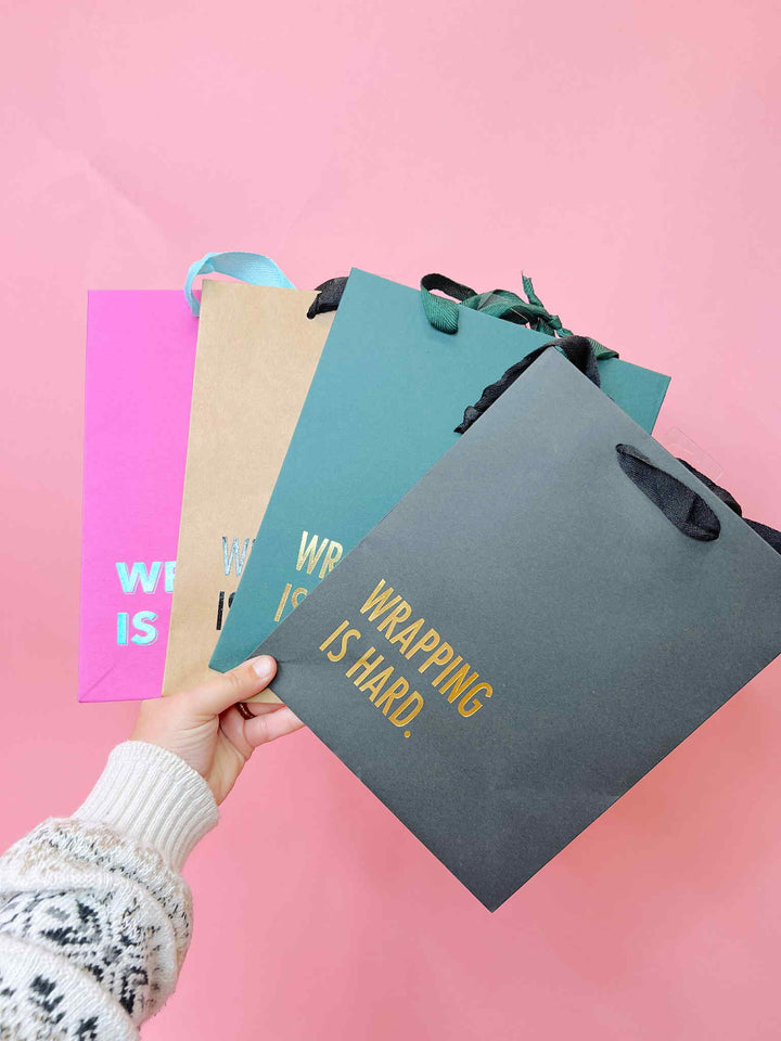 Wrapping Is Hard Gift Bag - 4 Colors