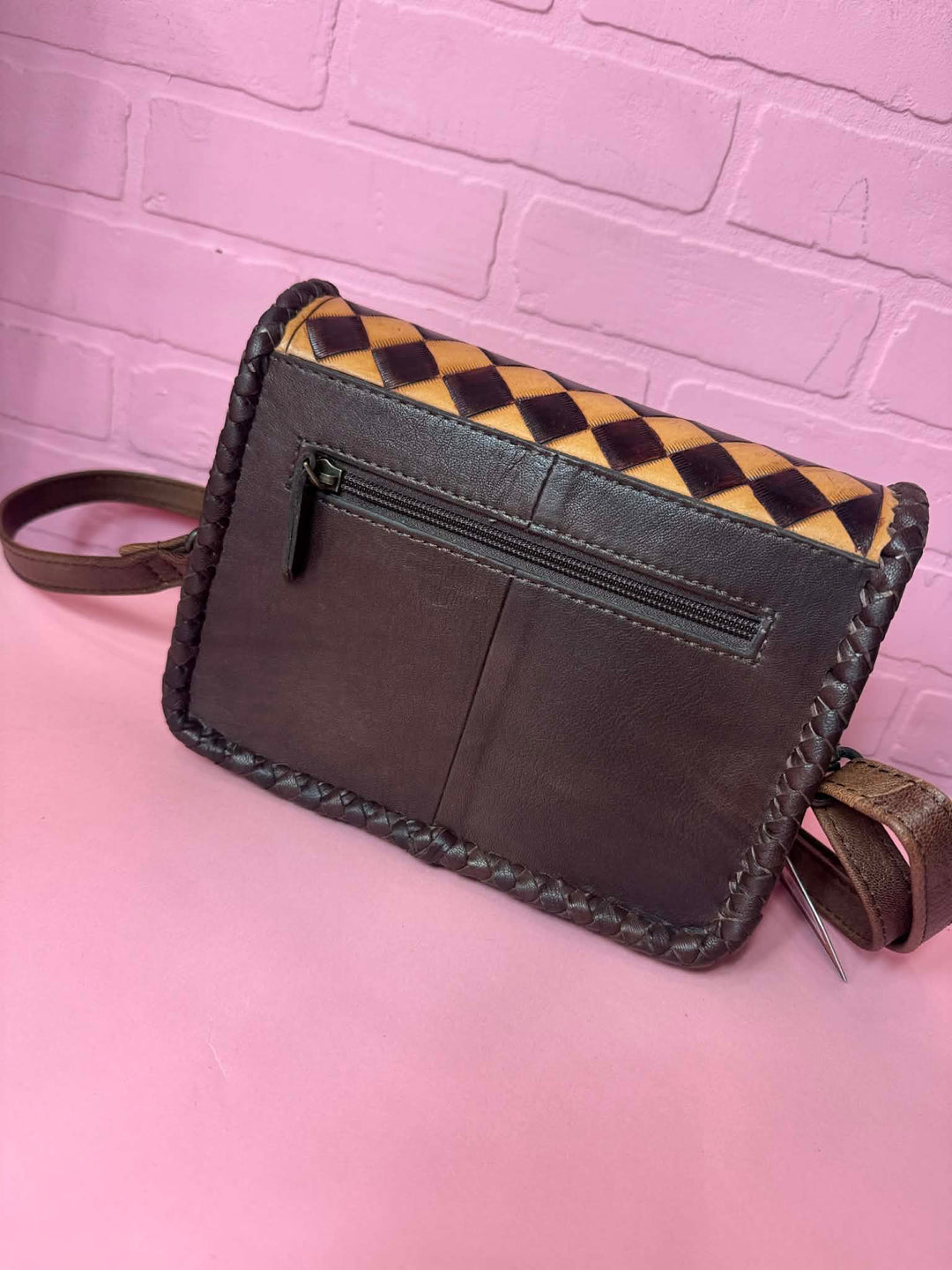 The Saddle Check Crossbody