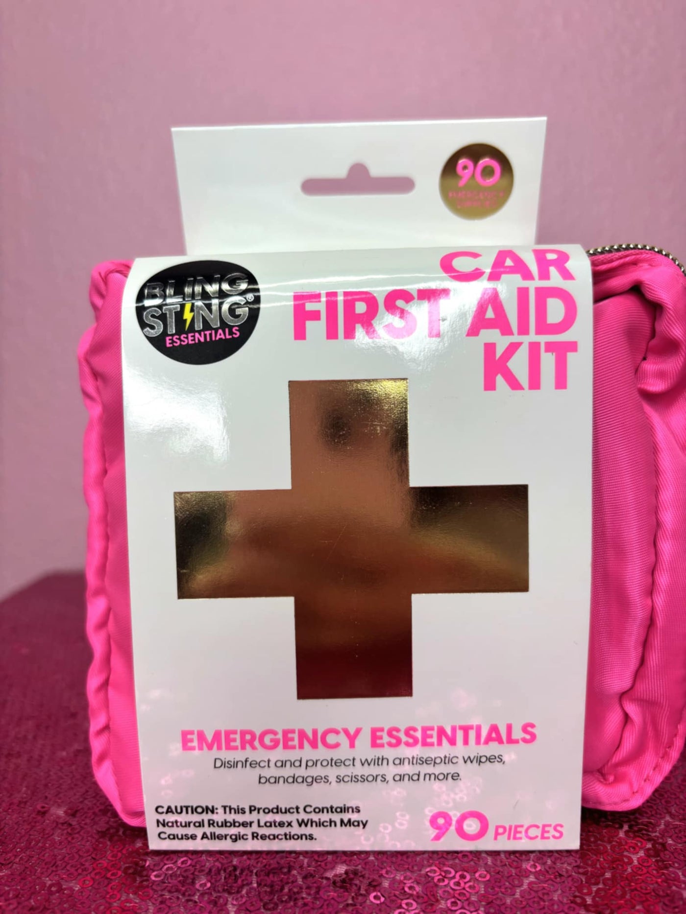 Pink Mini Car First Aid Kit