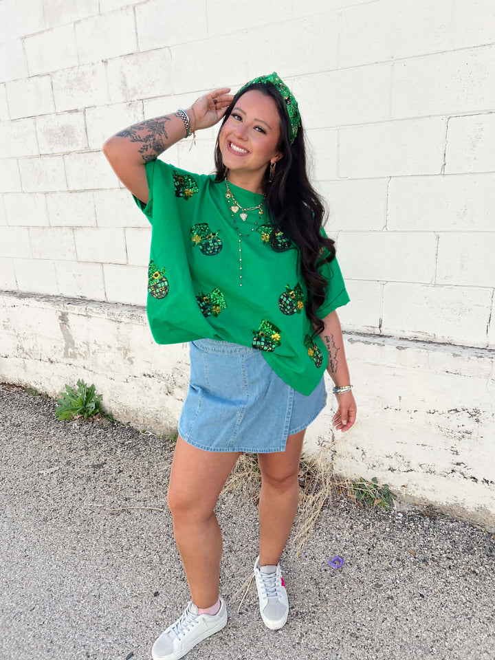 Lucky Disco Ball Sequin Top