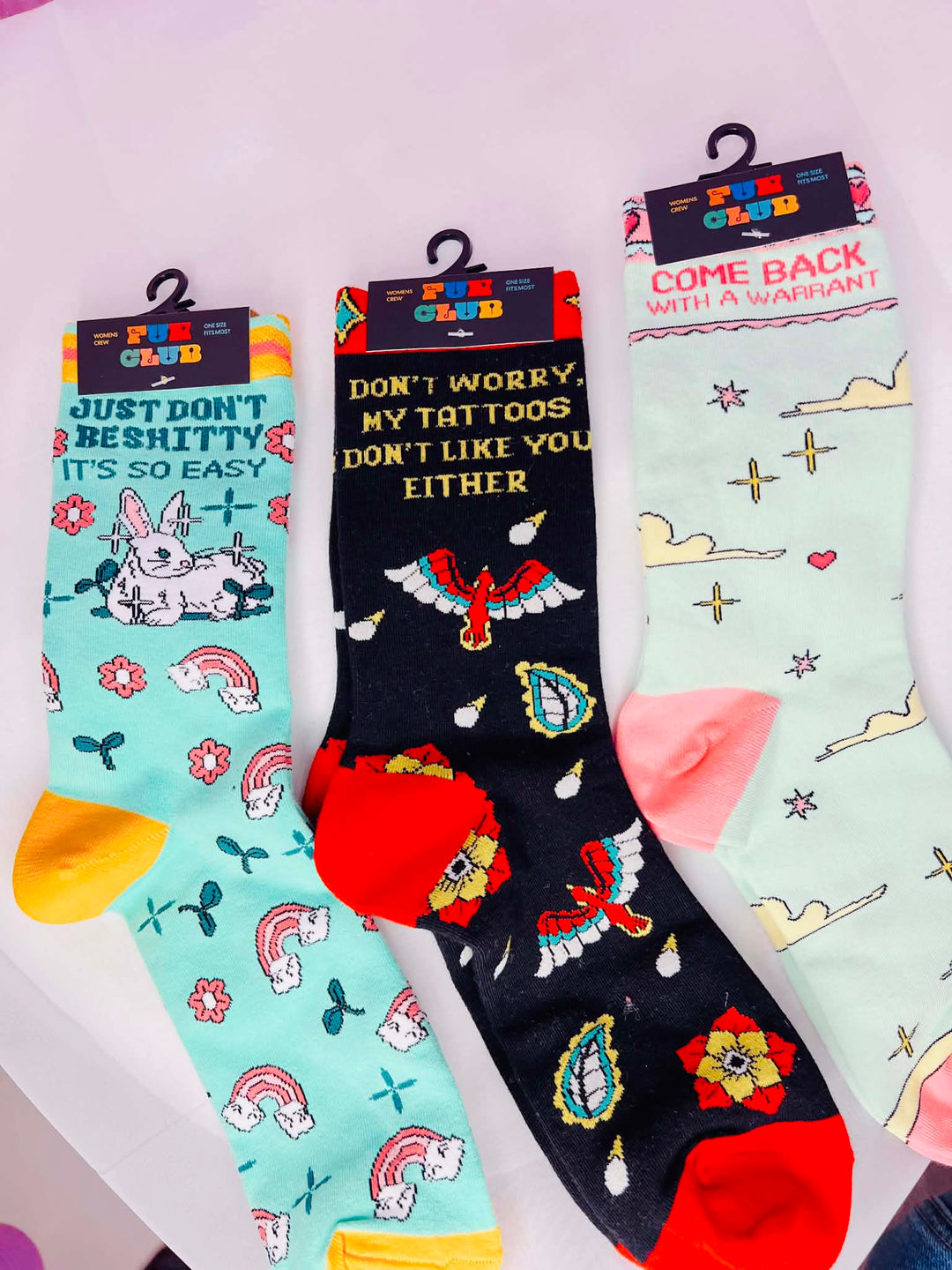 Come Back With A Warrant Socks