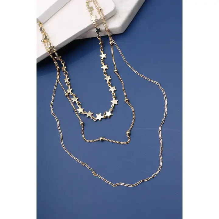 Star Link Choker Necklace