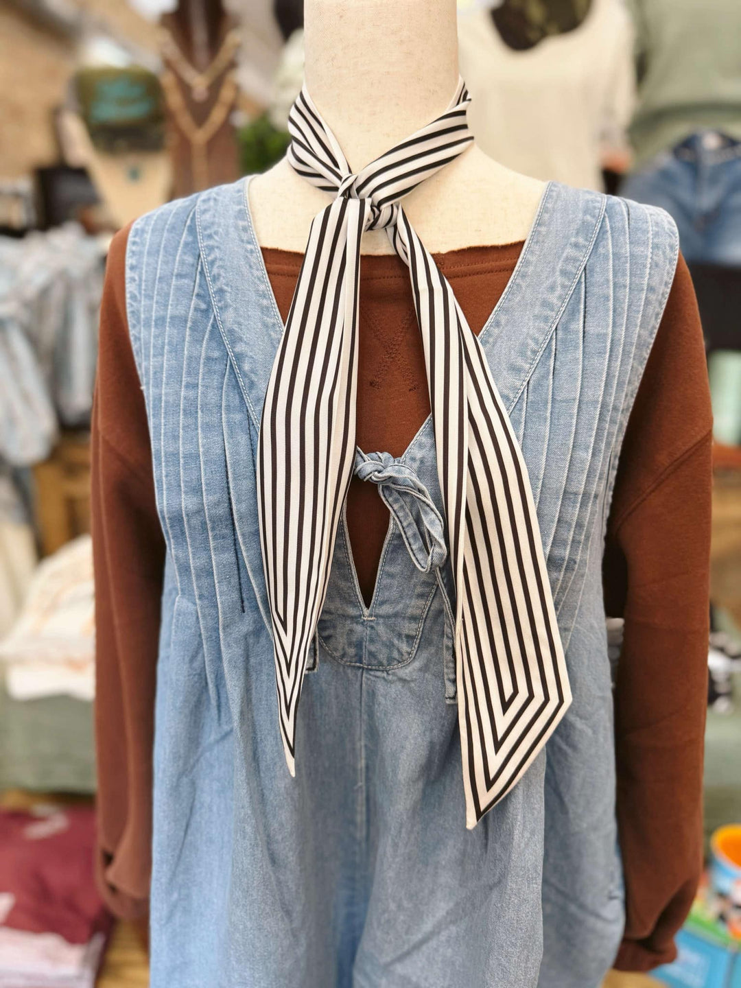 Monochrome Stripe Bandana