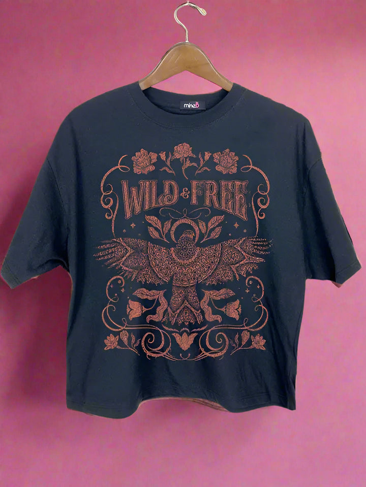 Wild & Free Thunderbird Crop Tee