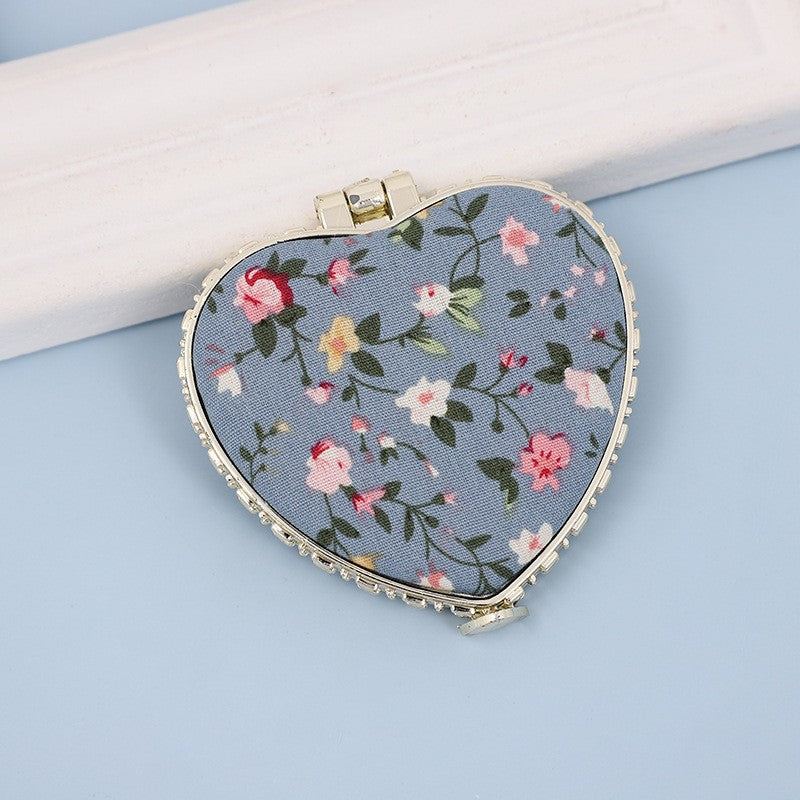 Lila Floral Travel Mirror