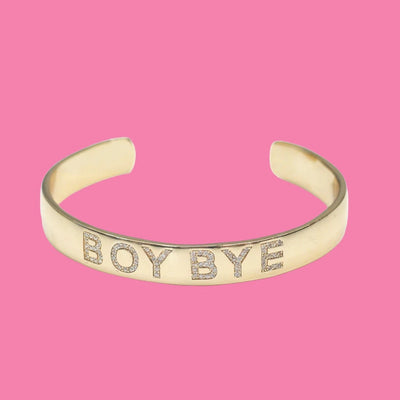 Bad Influence 18K Gold Bangle Bracelet