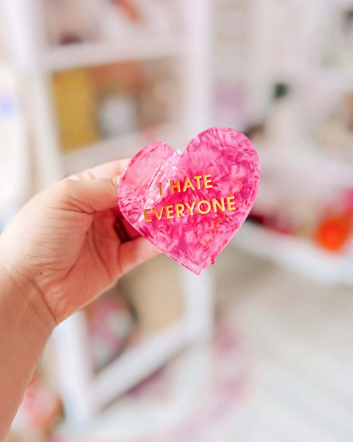 I Hate Everyone Hair Clip