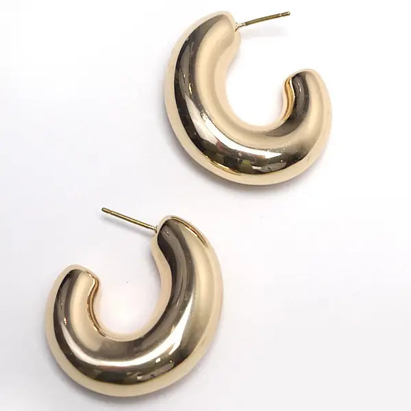 The Balloon Puff Hoop Earrings