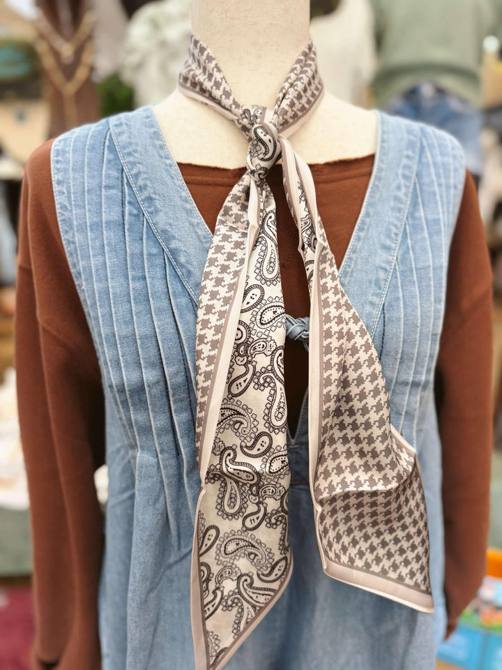 Ash & Noir Paisley Bandana