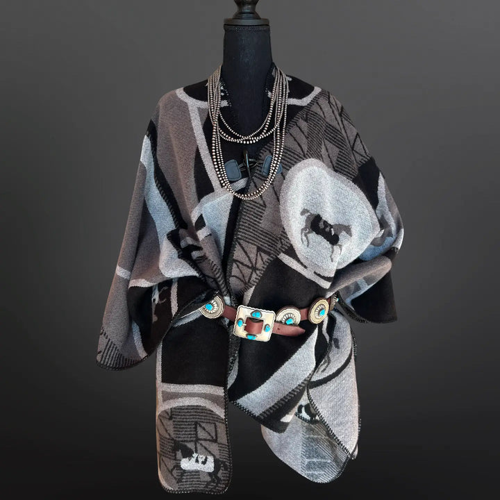 Equestrian Elegance Horse Wrap Shawl