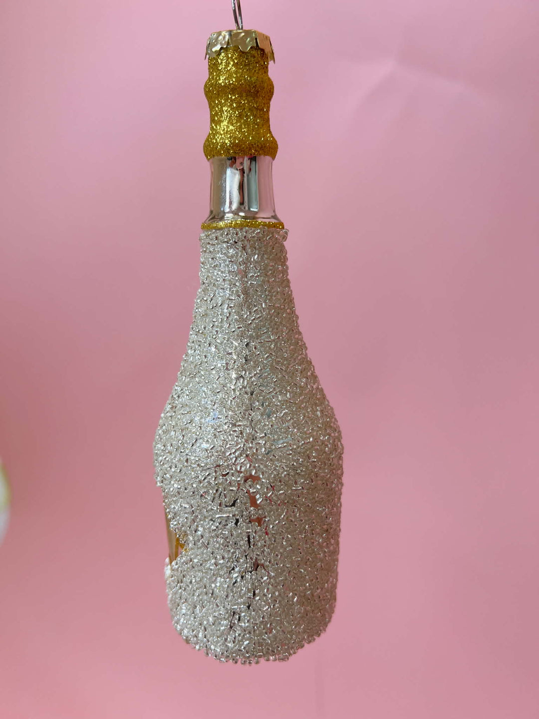Pop The Bottle Champagne Ornament