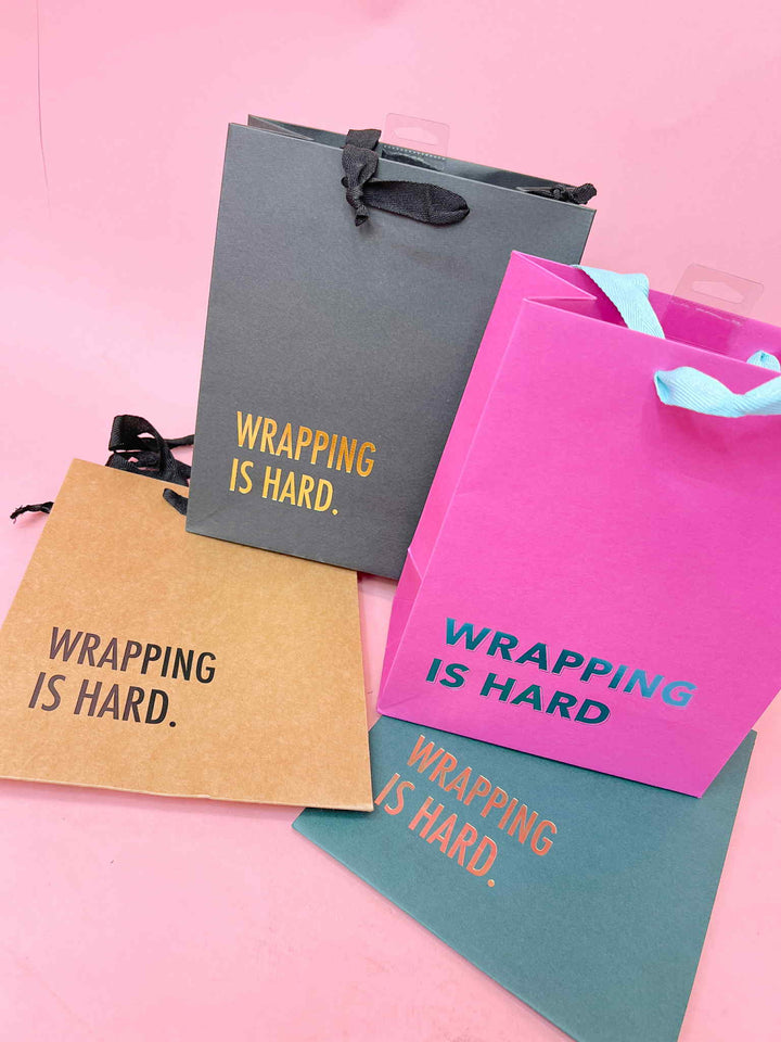Wrapping Is Hard Gift Bag - 4 Colors