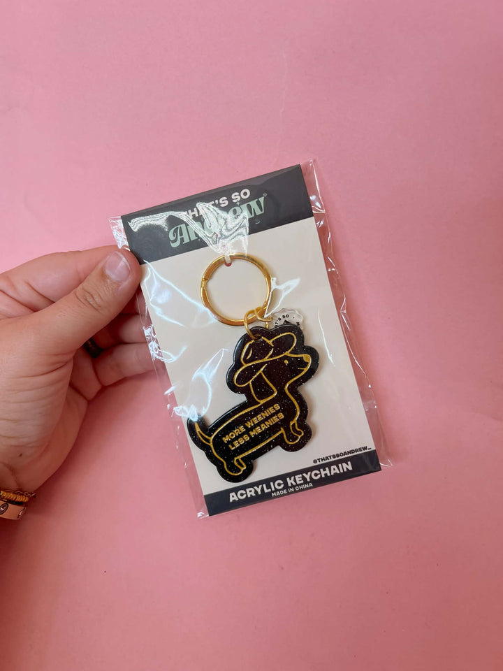 More Weenies Less Meanies Keychain