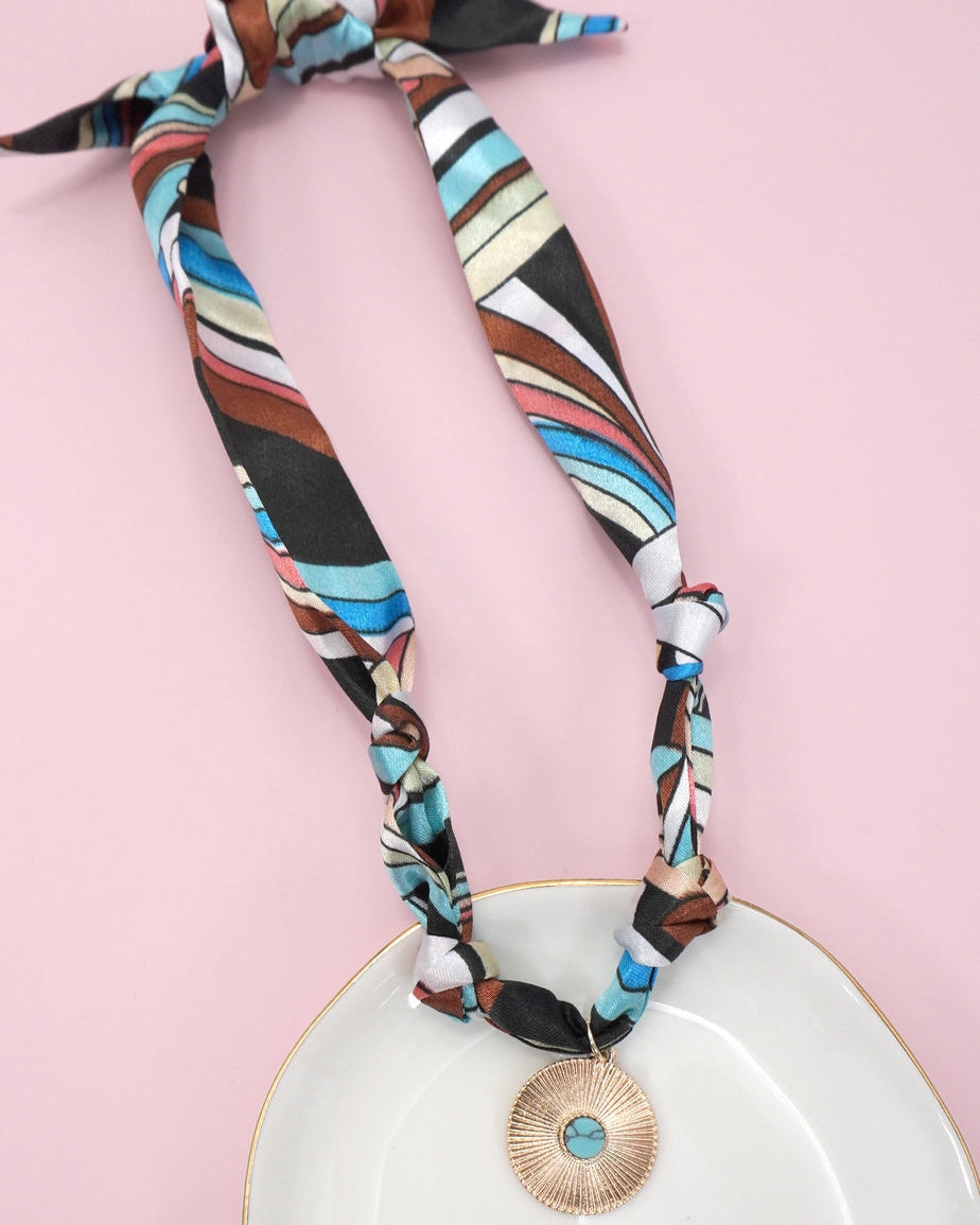The Desert Sun Scarf Necklace