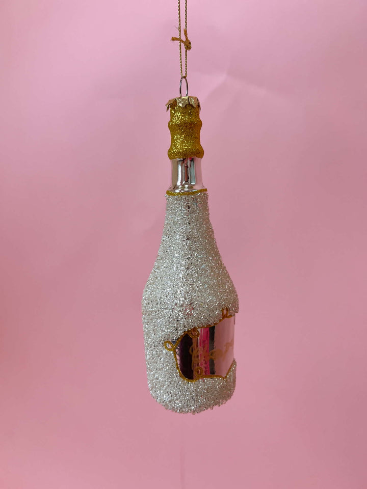 Pop The Bottle Champagne Ornament
