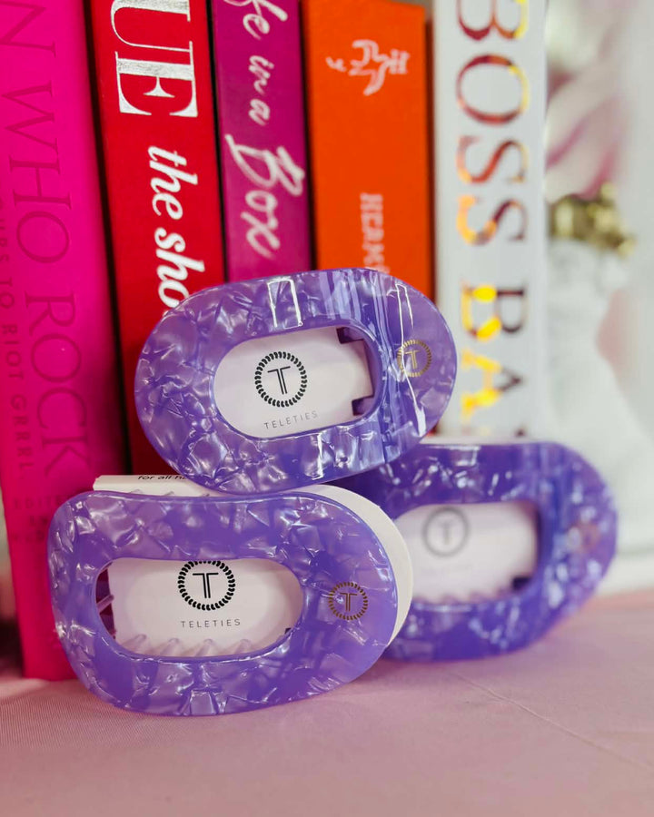 Lavender Mist Round Flat Hair Clip