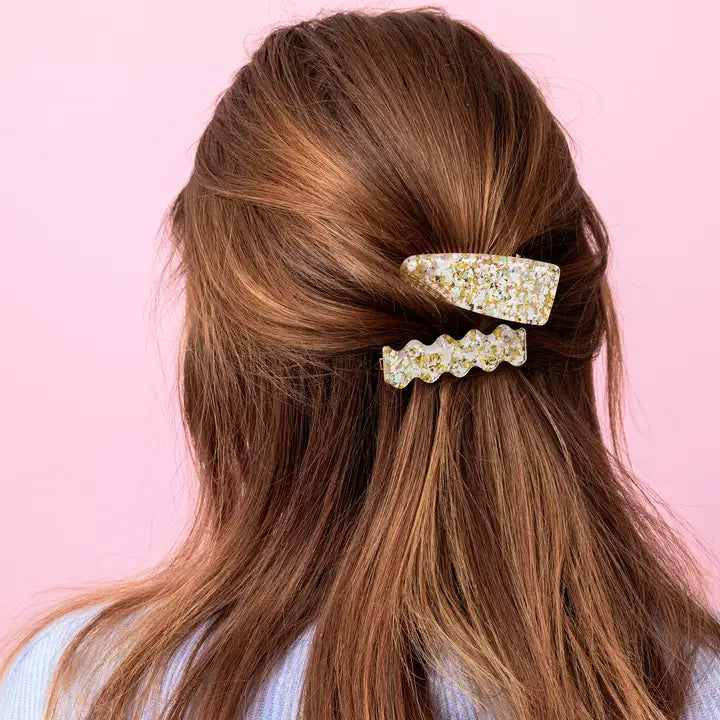Pearl Confetti Hair Clip
