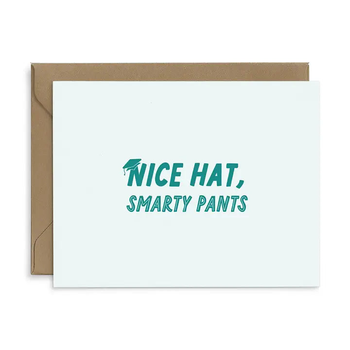Nice Hat Graduation Greeting Card