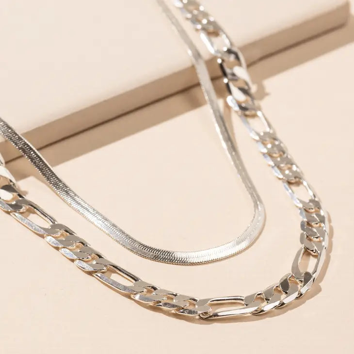 Snake Chain Link Necklace