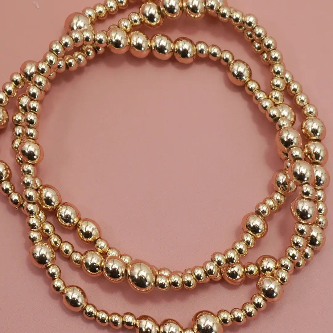 Goldie Ball Chain Bracelet Set