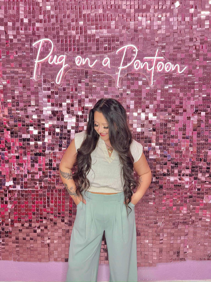 The Claire Collared Crop