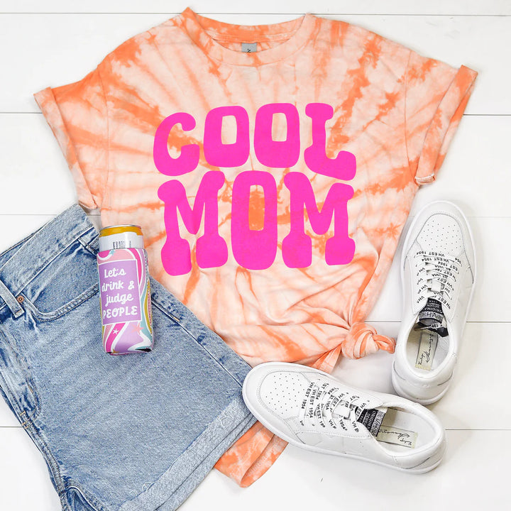 Cool Mom Tie Dye Graphic Shirt