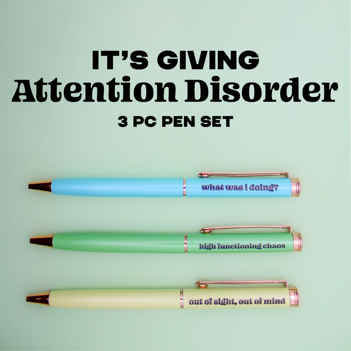 Attention Disorder Pen Set