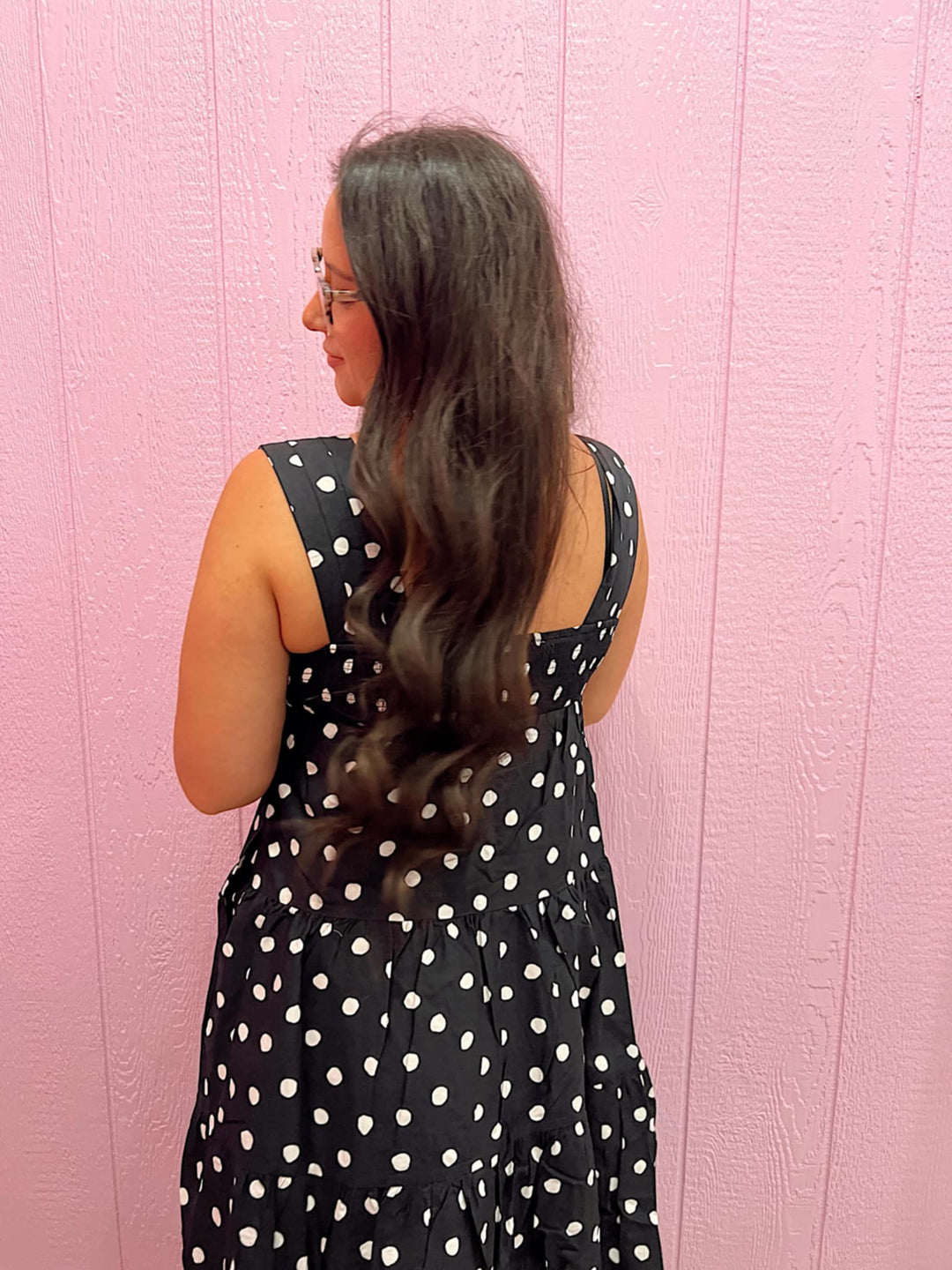 Polkadot Couture Midi Dress