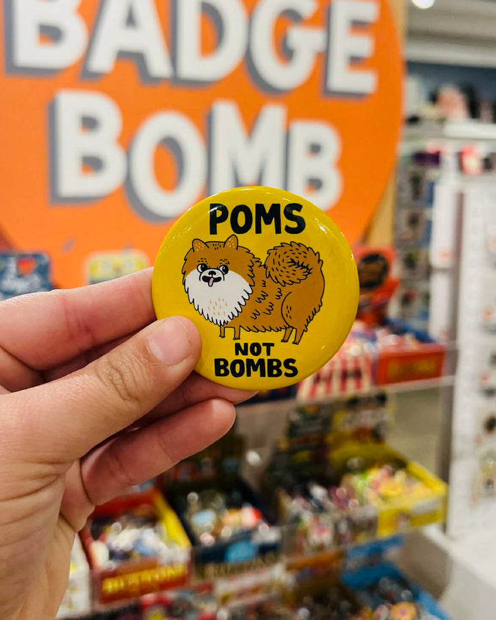 Poms Not Bombs Magnet