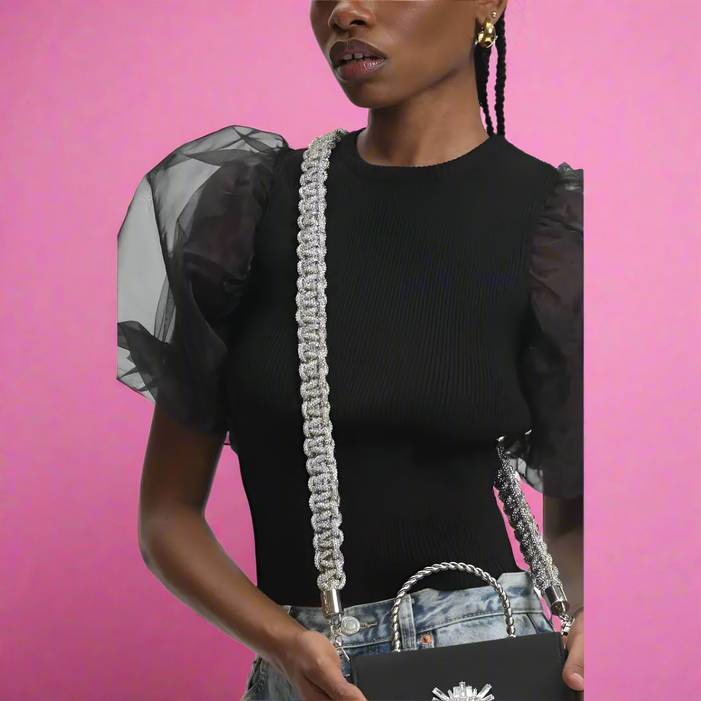 Dazzling Dreams Crystal Rhinestone Bag Shoulder Strap