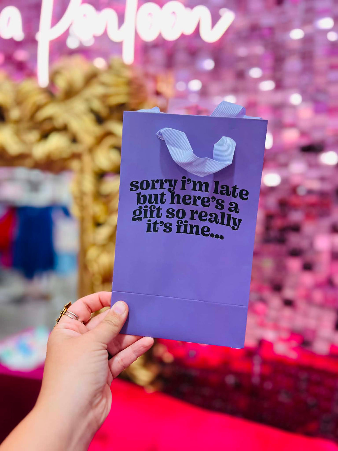 Sorry I'm Late Gift Bag