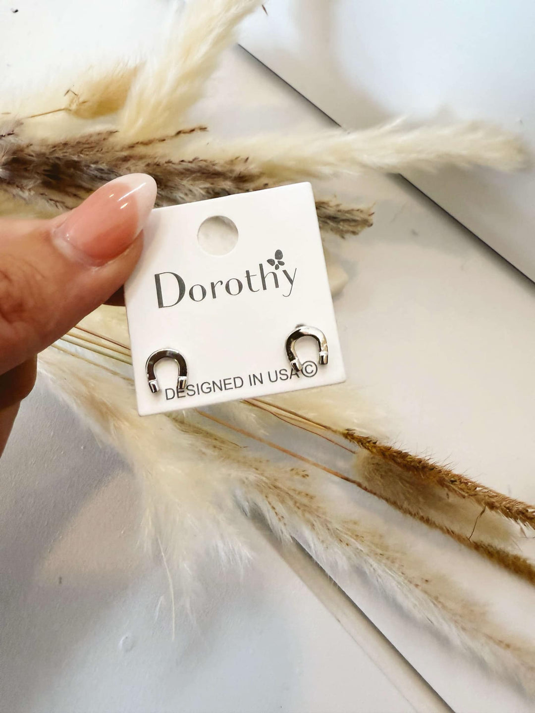 Lucky Charm Mini Horseshoe Earrings