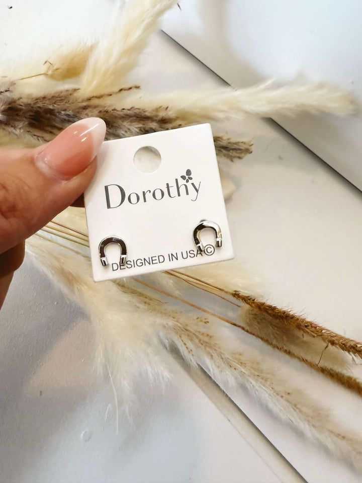 Lucky Charm Mini Horseshoe Earrings