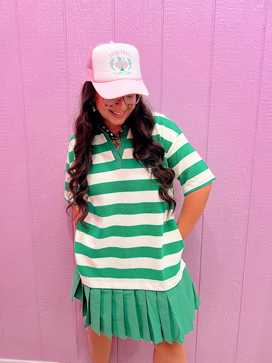 Basil Bliss Pleated Dress