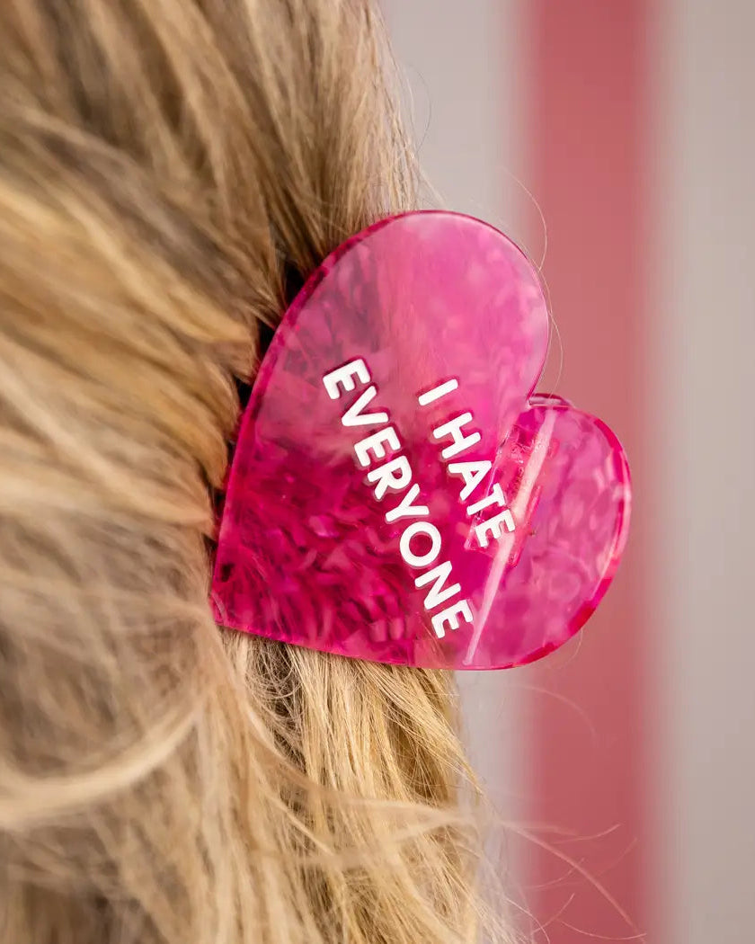 I Hate Everyone Hair Clip