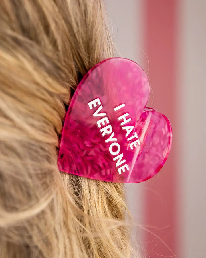 I Hate Everyone Hair Clip