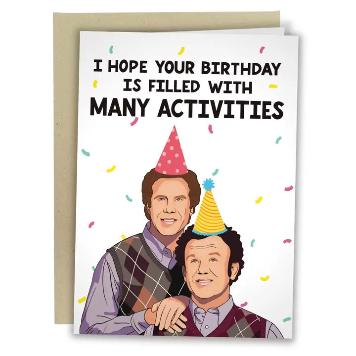 Birthday Filled with Many Activities Card