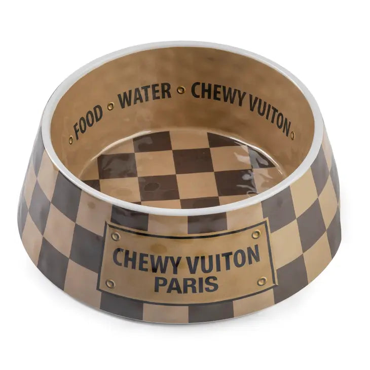 Checker Chewy Dog Bowl