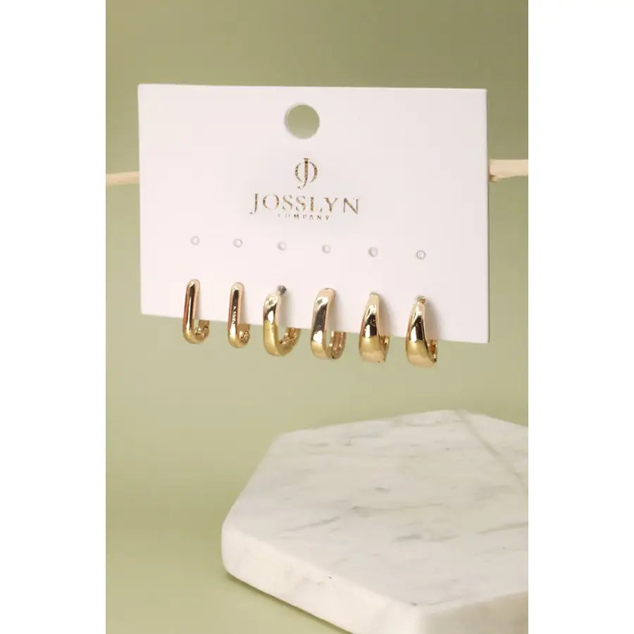 Chic Mini Trio Hoop Earrings