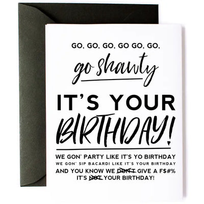 50 Cent Party Like It's Your Birthday Greeting Card
