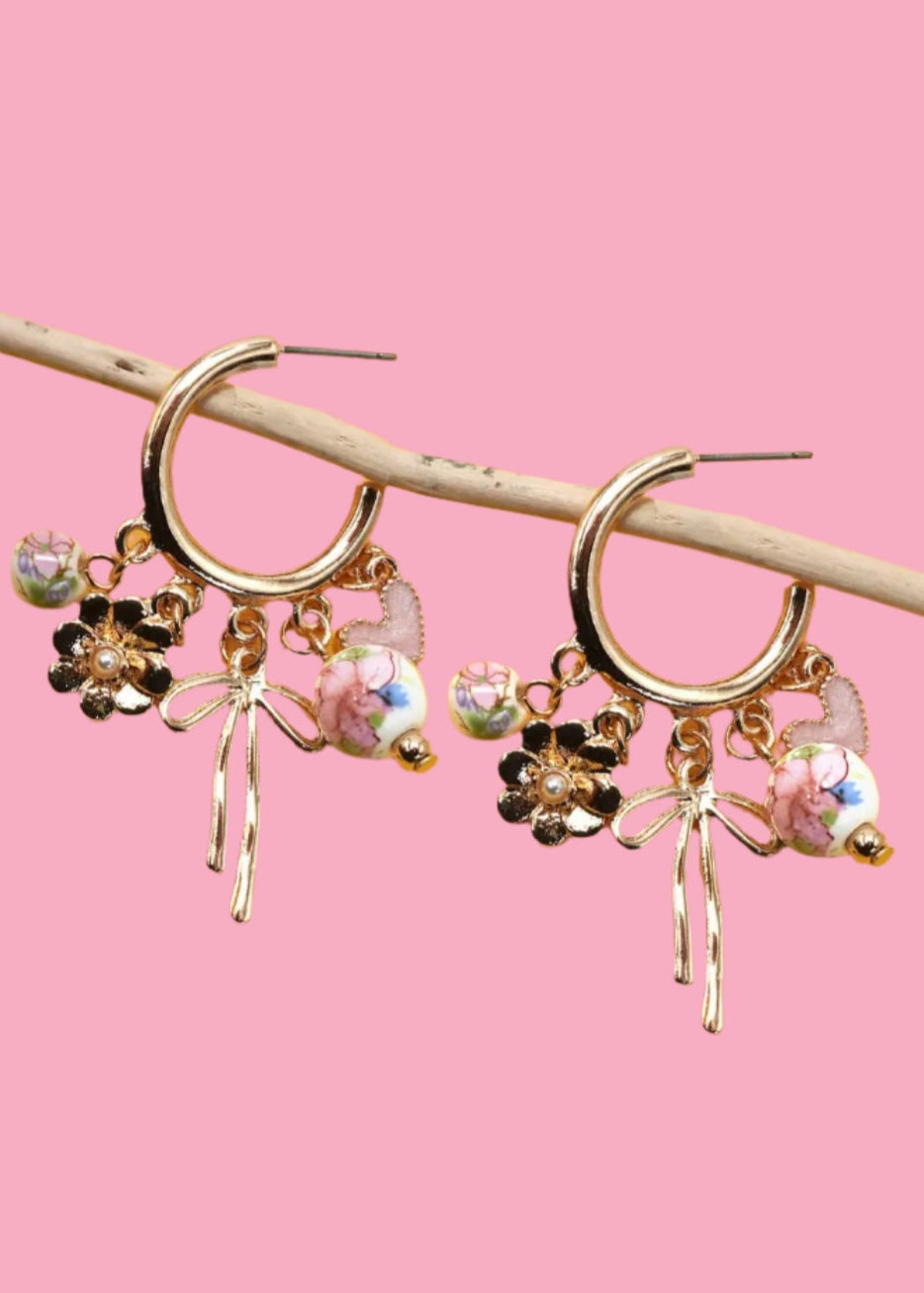 China Doll Charm Earrings