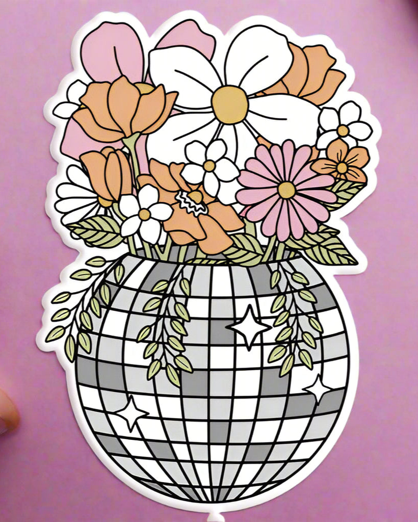 Disco Planter Sticker