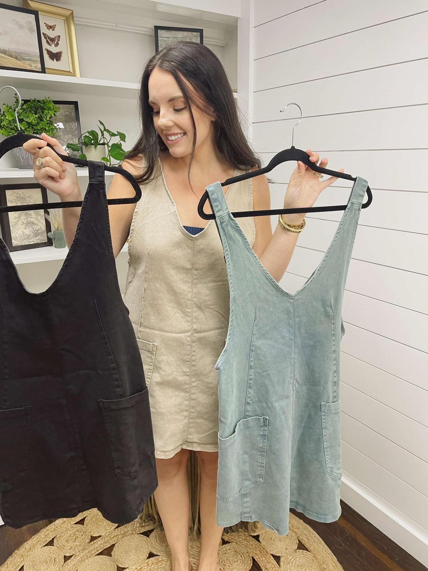 The Charlie Denim Overall Dress