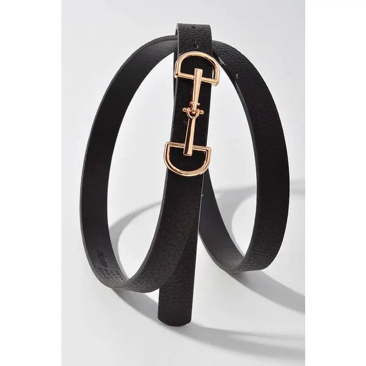 Equestrian Elegance Skinny Belt