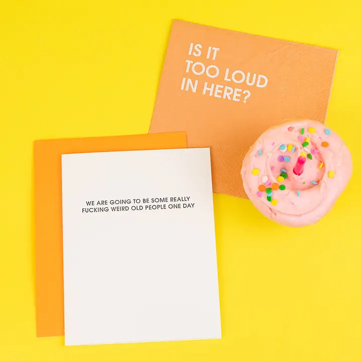 Weird Old People Greeting Card