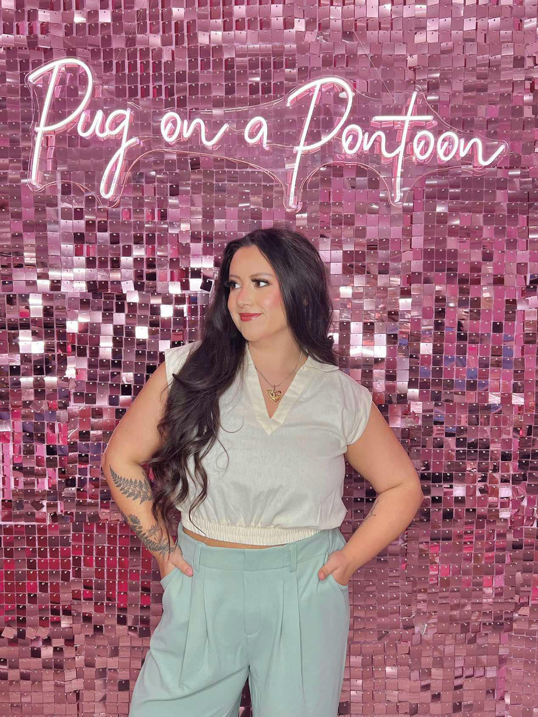 The Claire Collared Crop