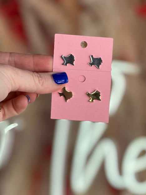 Lone Star Shine Texas Stud Earrings